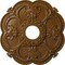 Ekena Millwork Rotherham Ceiling Medallion (Fits Canopies up to 3 1/2"), 18"OD x 3 1/2"ID x 1 1/2"P, Smokey Topaz CM17ROSTF - alternate 1
